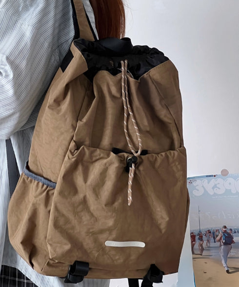 リュックサック ドローストリング 大容量 カジュアル ナイロン バックパック 男女兼用 おしゃれ 巾着リュックサック 旅行遠足 軽量バッグ アウトドア ストリート 88CXH-102